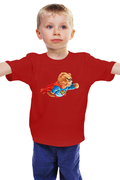 Заказать детскую футболку в Москве. Детская футболка классическая унисекс Супергерой от ПРИНТЫ ПЕЧАТЬ  - готовые дизайны и нанесение принтов.