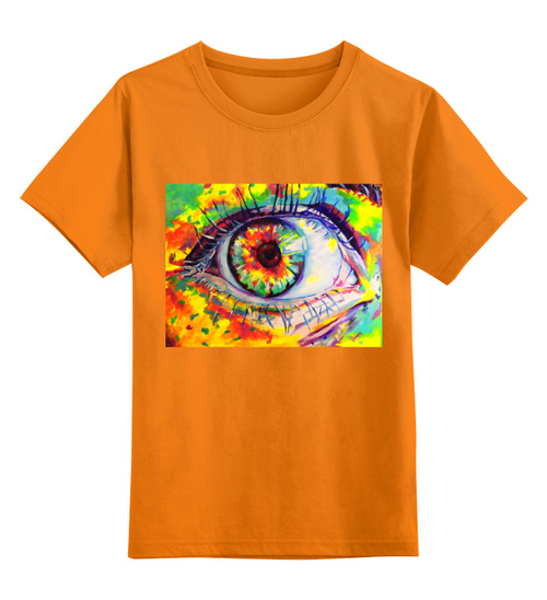 Заказать детскую футболку в Москве. Детская футболка классическая унисекс Поп-арт глаз от THE_NISE  - готовые дизайны и нанесение принтов.