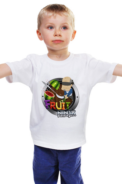 Заказать детскую футболку в Москве. Детская футболка классическая унисекс Fruit Ninja от THE_NISE  - готовые дизайны и нанесение принтов.