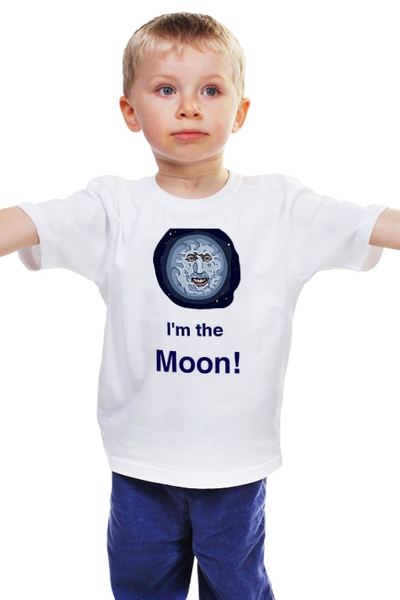 Заказать детскую футболку в Москве. Детская футболка классическая унисекс Луна из Mighty Boosh от cheerfuldead - готовые дизайны и нанесение принтов.