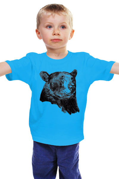 Заказать детскую футболку в Москве. Детская футболка классическая унисекс Медведь от printik - готовые дизайны и нанесение принтов.