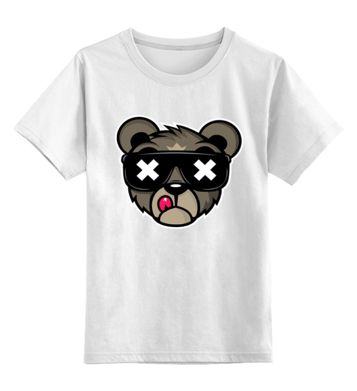 Заказать детскую футболку в Москве. Детская футболка классическая унисекс Crew Five Cali Bear от Илья Щеблецов - готовые дизайны и нанесение принтов.