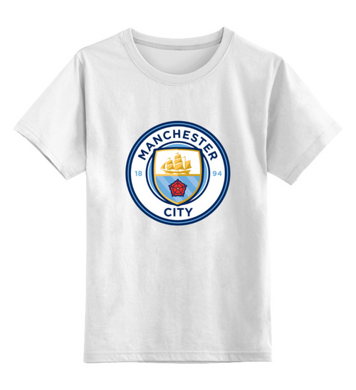 Заказать детскую футболку в Москве. Детская футболка классическая унисекс Manchester City от THE_NISE  - готовые дизайны и нанесение принтов.