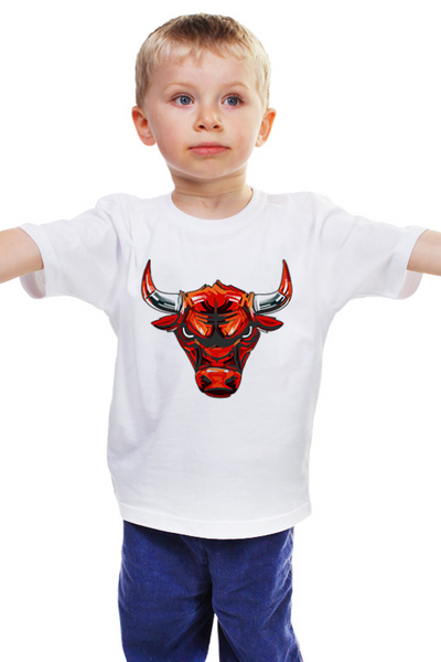 Заказать детскую футболку в Москве. Детская футболка классическая унисекс ◈ BULL ◈ от balden - готовые дизайны и нанесение принтов.