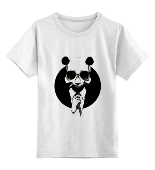 Заказать детскую футболку в Москве. Детская футболка классическая унисекс Панда в костюме от YellowCloverShop - готовые дизайны и нанесение принтов.