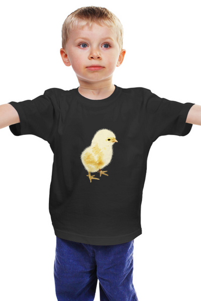 Заказать детскую футболку в Москве. Детская футболка классическая унисекс Цыпленок от BAD OWL - готовые дизайны и нанесение принтов.