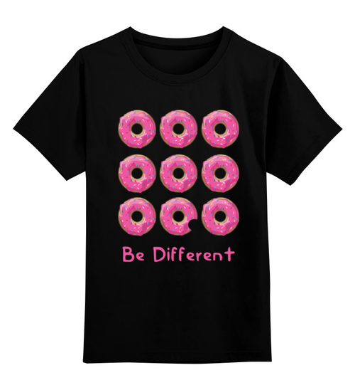 Заказать детскую футболку в Москве. Детская футболка классическая унисекс Пончики от fanart - готовые дизайны и нанесение принтов.