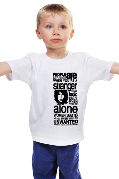 Заказать детскую футболку в Москве. Детская футболка классическая унисекс "The Doors" от Fedor - готовые дизайны и нанесение принтов.