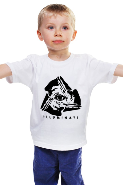 Заказать детскую футболку в Москве. Детская футболка классическая унисекс Иллюминаты от Макс Сивов - готовые дизайны и нанесение принтов.