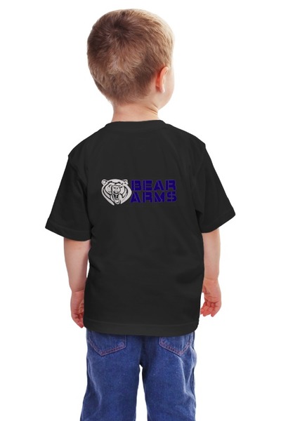 Заказать детскую футболку в Москве. Детская футболка классическая унисекс Bear Arms от Leichenwagen - готовые дизайны и нанесение принтов.