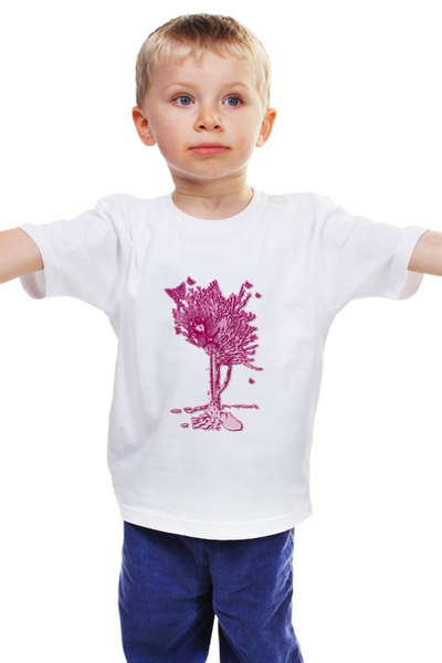 Заказать детскую футболку в Москве. Детская футболка классическая унисекс Дерево бабочек от Anna Lomachenko - готовые дизайны и нанесение принтов.