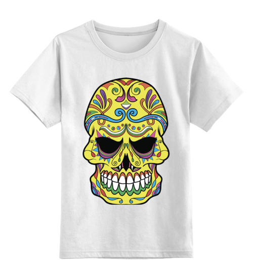 Заказать детскую футболку в Москве. Детская футболка классическая унисекс Skull от ideboshir - готовые дизайны и нанесение принтов.