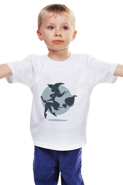 Заказать детскую футболку в Москве. Детская футболка классическая унисекс Ведьма от YellowCloverShop - готовые дизайны и нанесение принтов.