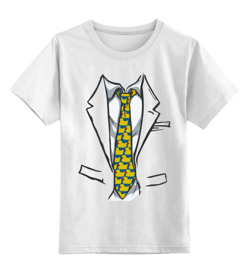 Заказать детскую футболку в Москве. Детская футболка классическая унисекс Пиджак от Romanova - готовые дизайны и нанесение принтов.