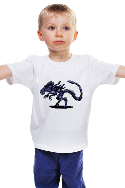 Заказать детскую футболку в Москве. Детская футболка классическая унисекс Чужой  от cherdantcev - готовые дизайны и нанесение принтов.