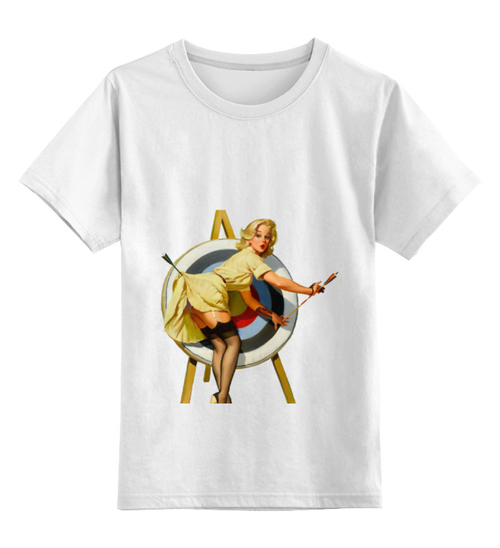 Заказать детскую футболку в Москве. Детская футболка классическая унисекс Pin-Up от Женя Ильин - готовые дизайны и нанесение принтов.