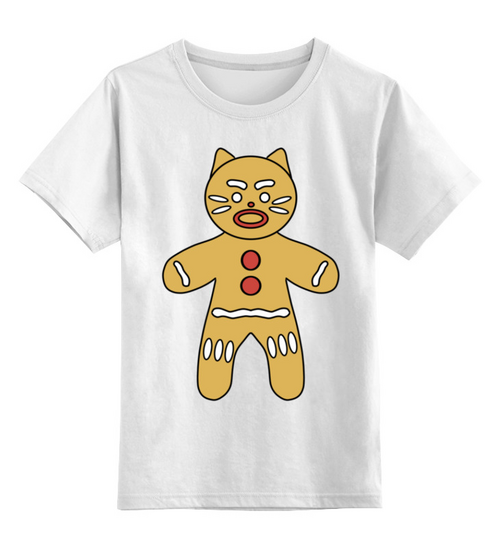 Заказать детскую футболку в Москве. Детская футболка классическая унисекс Рождественский кот от chistopopitersky - готовые дизайны и нанесение принтов.