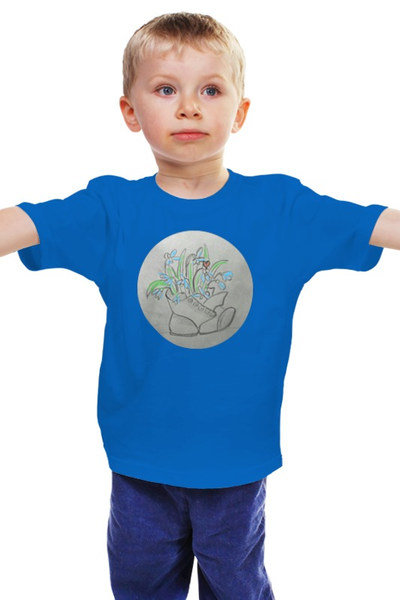 Заказать детскую футболку в Москве. Детская футболка классическая унисекс Подснежники от mrs-snit@yandex.ru - готовые дизайны и нанесение принтов.