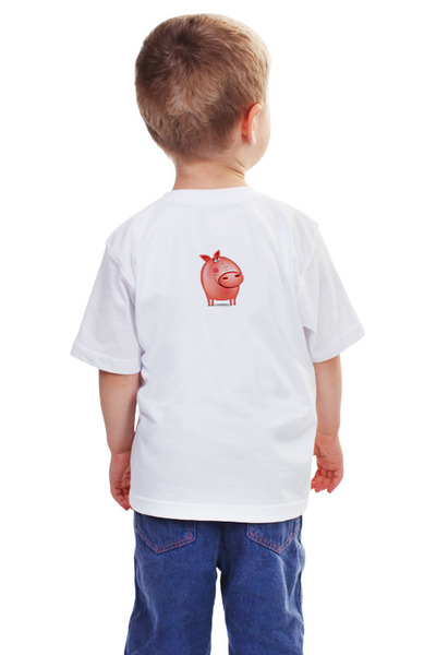 Заказать детскую футболку в Москве. Детская футболка классическая унисекс СВИНЮШКА  от IVDESIGN  - готовые дизайны и нанесение принтов.