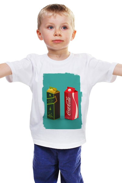 Заказать детскую футболку в Москве. Детская футболка классическая унисекс Whisky Cola от Max K - готовые дизайны и нанесение принтов.