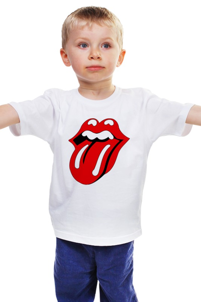 Заказать детскую футболку в Москве. Детская футболка классическая унисекс The Rolling Stones от Jimmy Flash - готовые дизайны и нанесение принтов.