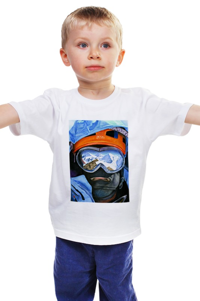 Заказать детскую футболку в Москве. Детская футболка классическая унисекс Сноубордист от Polilog - готовые дизайны и нанесение принтов.