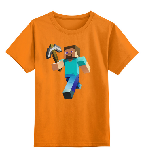Заказать детскую футболку в Москве. Детская футболка классическая унисекс Minecraft от BAD OWL - готовые дизайны и нанесение принтов.