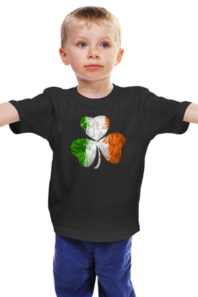 Заказать детскую футболку в Москве. Детская футболка классическая унисекс Ирландский трилистник от printik - готовые дизайны и нанесение принтов.