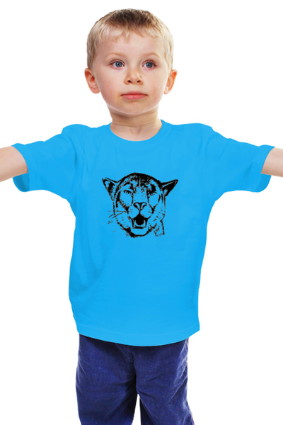 Заказать детскую футболку в Москве. Детская футболка классическая унисекс Пантера от lyubov_romanova - готовые дизайны и нанесение принтов.