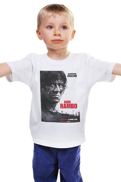Заказать детскую футболку в Москве. Детская футболка классическая унисекс Rambo IV  от KinoArt - готовые дизайны и нанесение принтов.