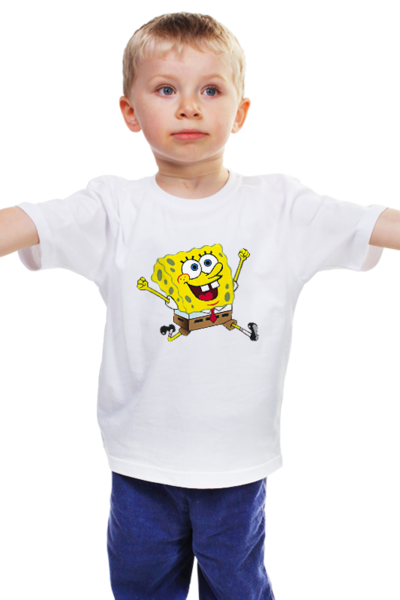 Заказать детскую футболку в Москве. Детская футболка классическая унисекс Спанч Боб от tanny1708 - готовые дизайны и нанесение принтов.