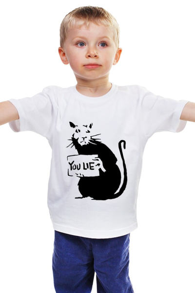 Заказать детскую футболку в Москве. Детская футболка классическая унисекс Крыса от borado - готовые дизайны и нанесение принтов.