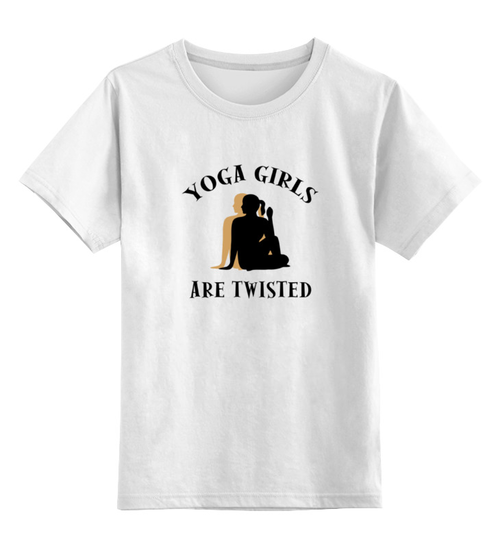 Заказать детскую футболку в Москве. Детская футболка классическая унисекс Йога (Yoga) от trugift - готовые дизайны и нанесение принтов.