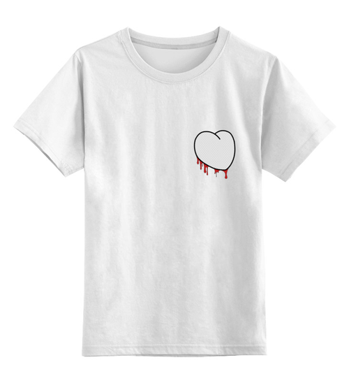 Заказать детскую футболку в Москве. Детская футболка классическая унисекс Вырезанное сердце 2 от Evgeny Revenko - готовые дизайны и нанесение принтов.
