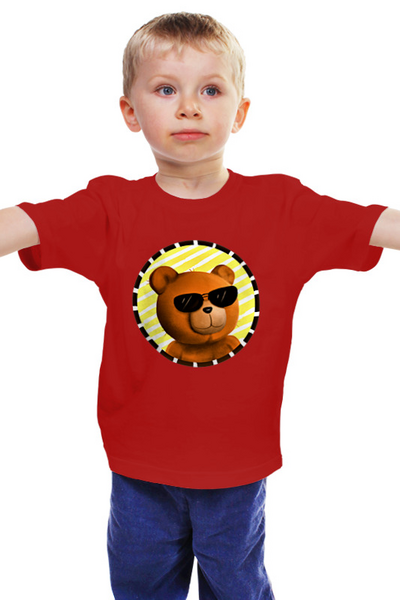 Заказать детскую футболку в Москве. Детская футболка классическая унисекс Медведь  от T-shirt print  - готовые дизайны и нанесение принтов.
