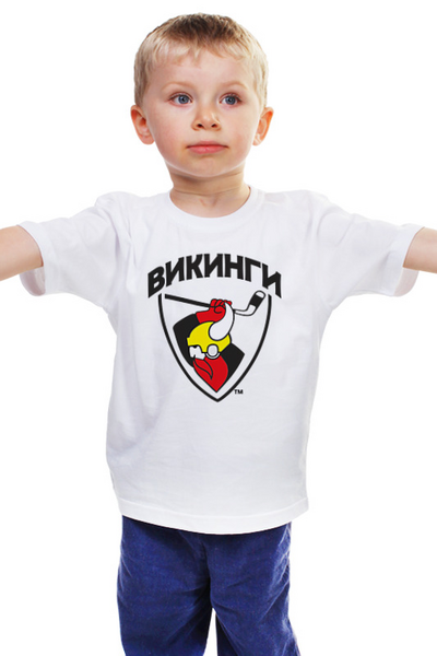 Заказать детскую футболку в Москве. Детская футболка классическая унисекс Викинги от Андрей Яковлев - готовые дизайны и нанесение принтов.