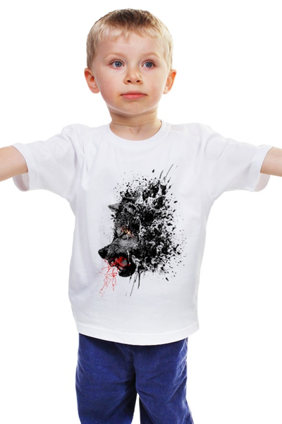 Заказать детскую футболку в Москве. Детская футболка классическая унисекс Кровавый оскал от printik - готовые дизайны и нанесение принтов.