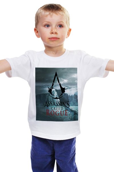 Заказать детскую футболку в Москве. Детская футболка классическая унисекс Assassins CREED RoGuE от danilapashkov15 - готовые дизайны и нанесение принтов.