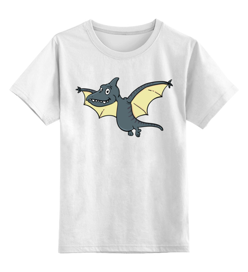 Заказать детскую футболку в Москве. Детская футболка классическая унисекс Птерозаврик от BeliySlon - готовые дизайны и нанесение принтов.