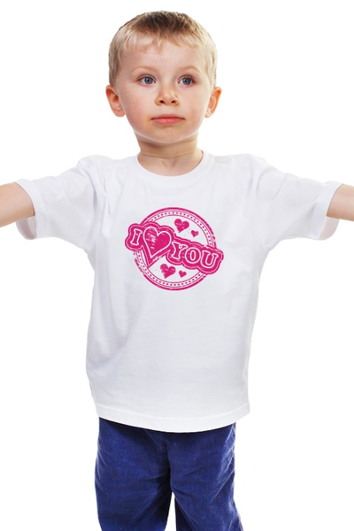 Заказать детскую футболку в Москве. Детская футболка классическая унисекс Любовь от Media M  - готовые дизайны и нанесение принтов.