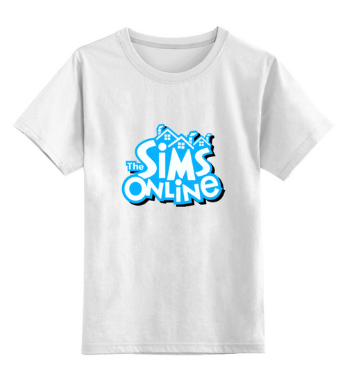 Заказать детскую футболку в Москве. Детская футболка классическая унисекс Sims Online от THE_NISE  - готовые дизайны и нанесение принтов.