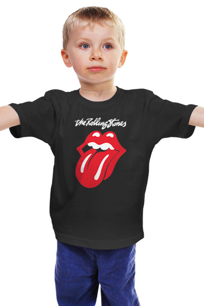 Заказать детскую футболку в Москве. Детская футболка классическая унисекс The Rolling Stones от BeliySlon - готовые дизайны и нанесение принтов.