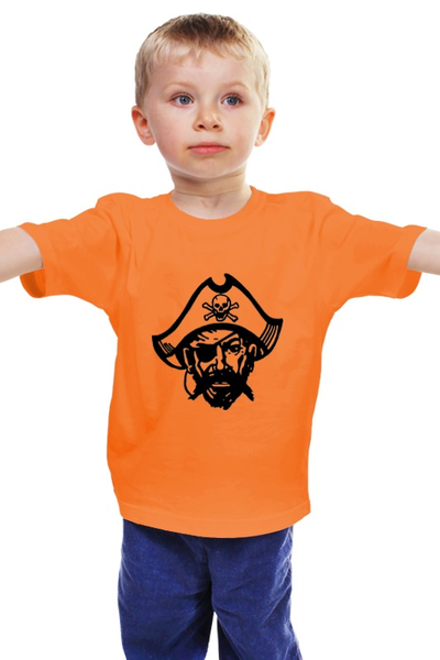 Заказать детскую футболку в Москве. Детская футболка классическая унисекс Пират от trend - готовые дизайны и нанесение принтов.