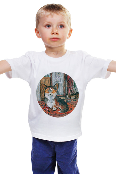 Заказать детскую футболку в Москве. Детская футболка классическая унисекс Мой друг  от juliafast77 - готовые дизайны и нанесение принтов.