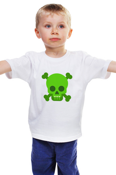 Заказать детскую футболку в Москве. Детская футболка классическая унисекс черепушка  от THE_NISE  - готовые дизайны и нанесение принтов.