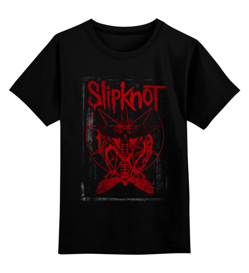 Заказать детскую футболку в Москве. Детская футболка классическая унисекс Slipknot от inPrintio - готовые дизайны и нанесение принтов.