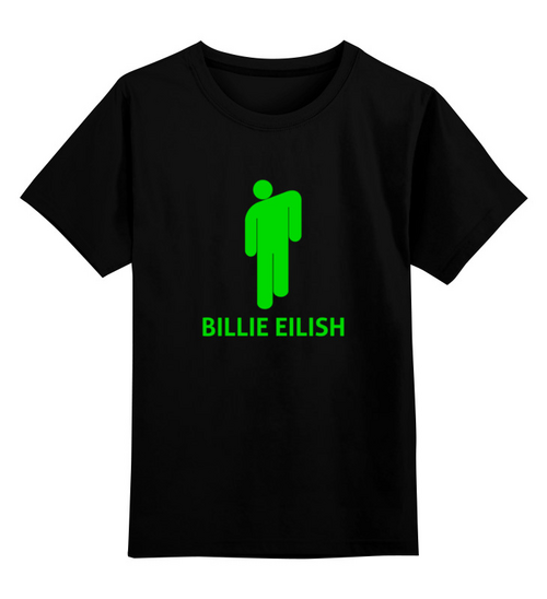 Заказать детскую футболку в Москве. Детская футболка классическая унисекс Billie Eilish от DESIGNER   - готовые дизайны и нанесение принтов.