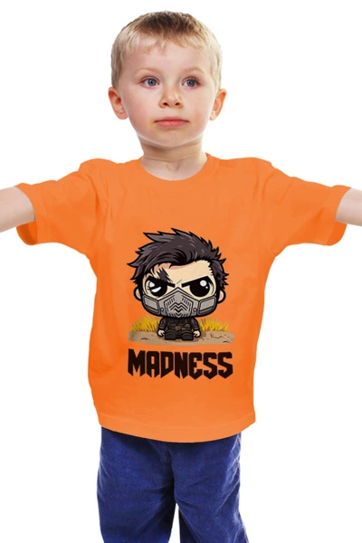 Заказать детскую футболку в Москве. Детская футболка классическая унисекс Madness от Макс Мороз - готовые дизайны и нанесение принтов.