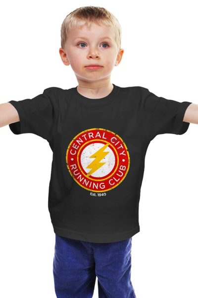 Заказать детскую футболку в Москве. Детская футболка классическая унисекс The Flash от printik - готовые дизайны и нанесение принтов.