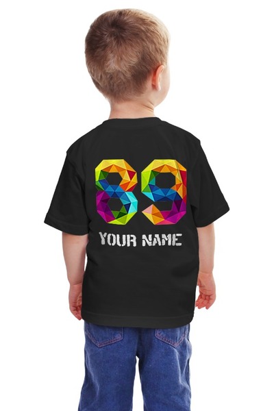 Заказать детскую футболку в Москве. Детская футболка классическая унисекс Your name от 1world - готовые дизайны и нанесение принтов.